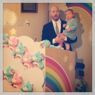 Jeffrey Conrad and his daughter 