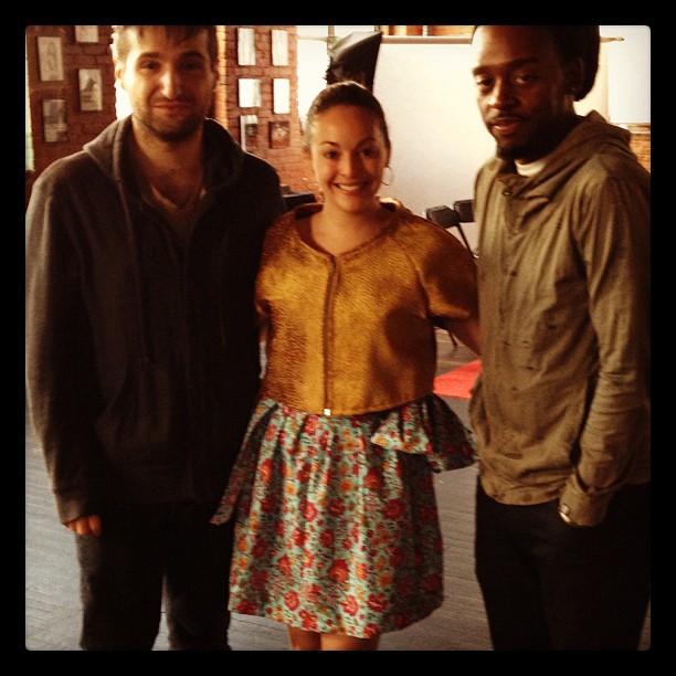 With Anton Zbarzh and Donald Hayes of Design Lab Inc.