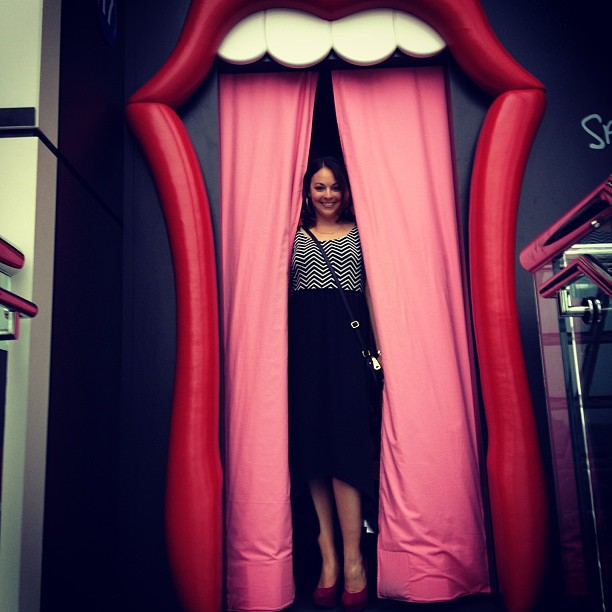 The Rolling Stone exhibit at the Rock Hall while partying at Chef Jam!