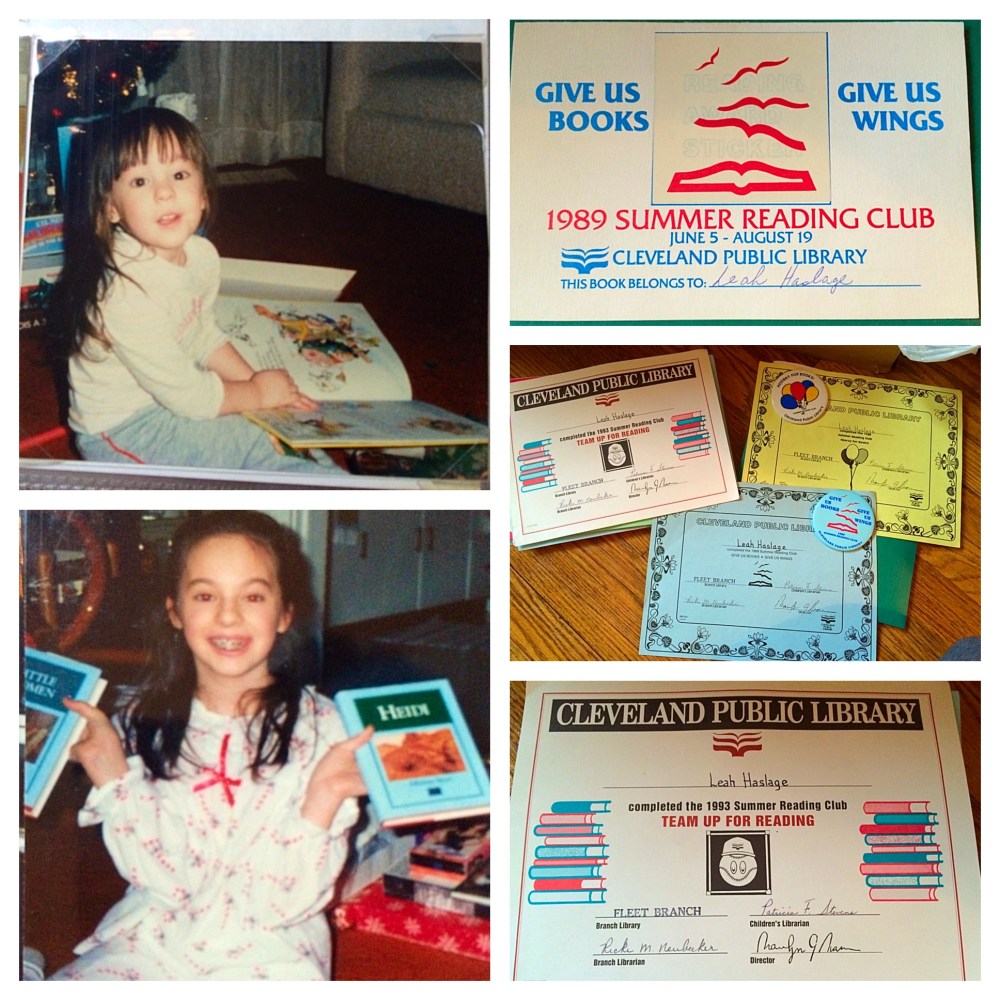 Certificates from the CPL Reading Programs and me as a young book lover.