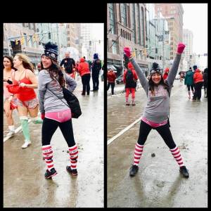 Leah in her Undies at the Cupid's Undie Run 2016