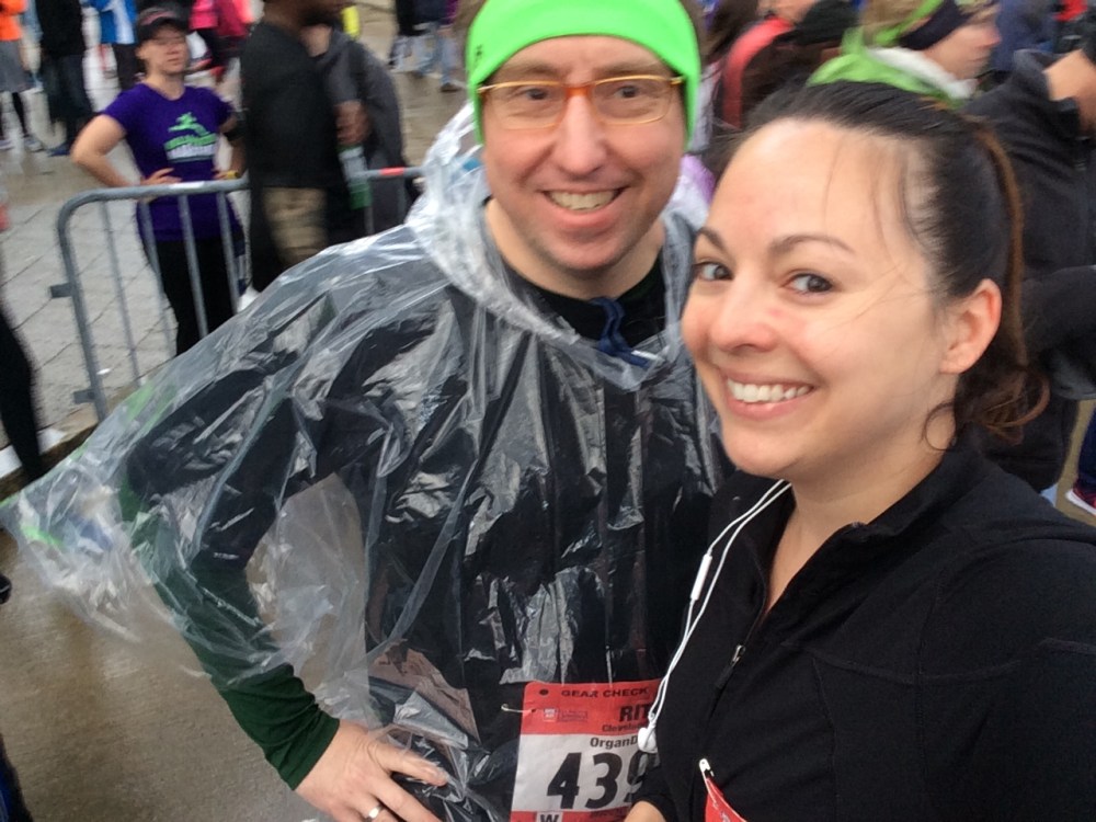 posing for a selfie at the start with my friend Doug